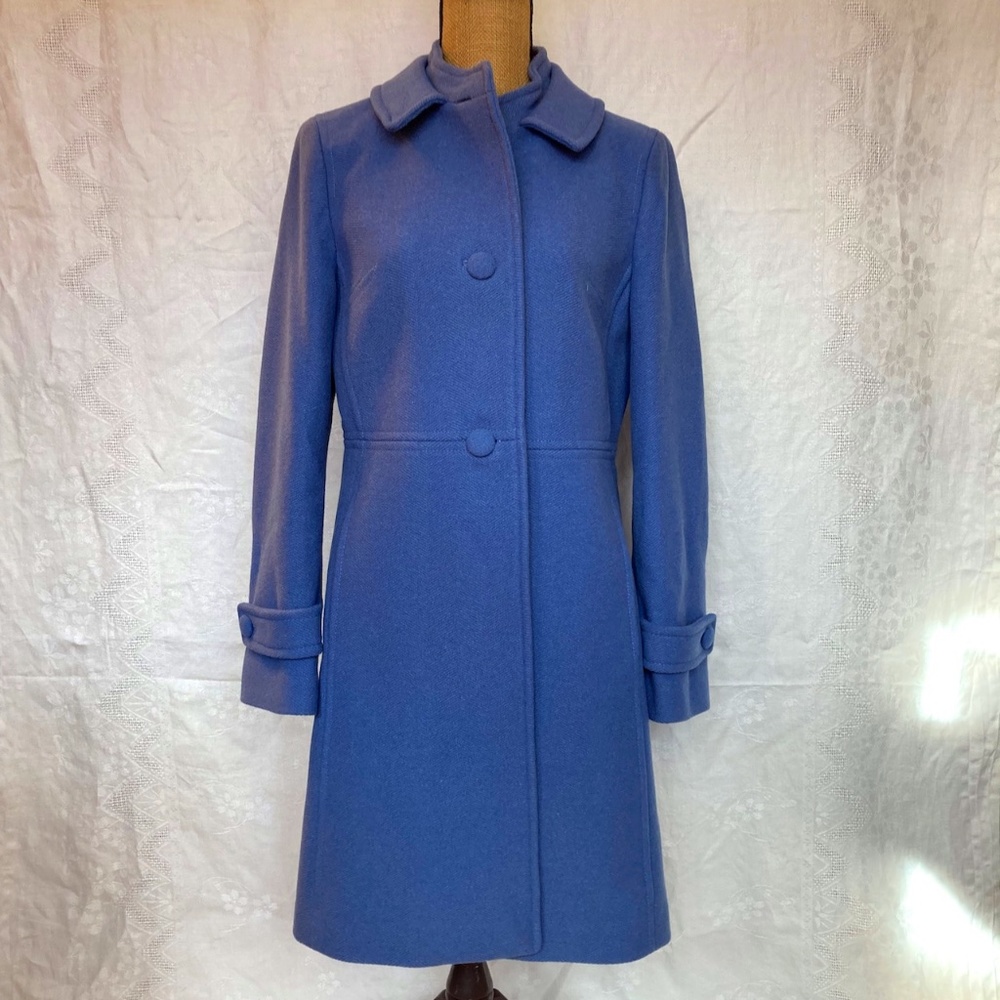 Talbots mid-length Blue wool coat